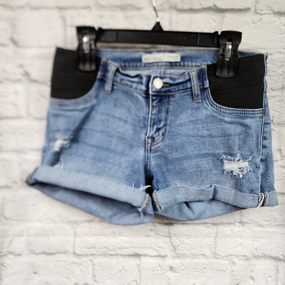 KanCan Shorts Kancan Maternity Distressed Denim Jean Shorts Poshmark